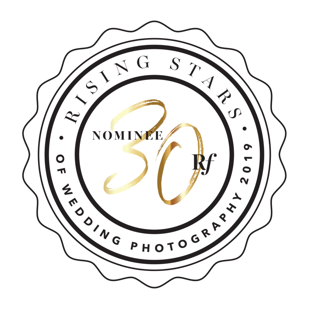 Nominated for "30 Rising Stars of Wedding Photography"